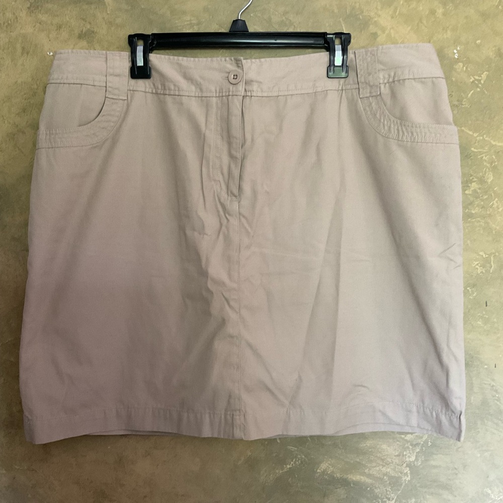 Vintage Encore Khaki Knee Length Skirt